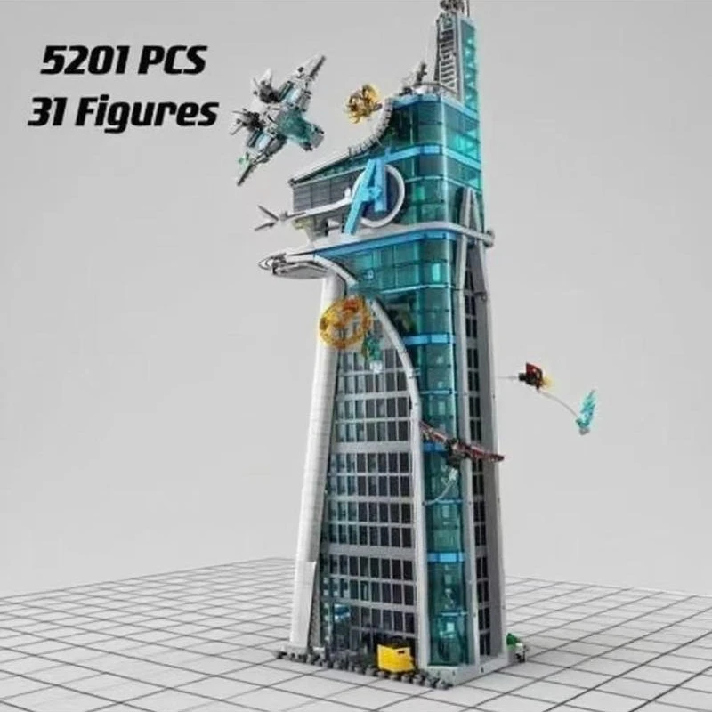 

5201PCS FIT 76269 Tower Hero Assemble Architecture Constructor Building Blocks Bricks Toy Birthday Christmas Gifts