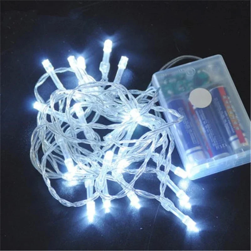 6MLED Christmas Tree String Light Outdoor Fairy Light Waterproof Wedding Party Garland Light for House Garden Decor