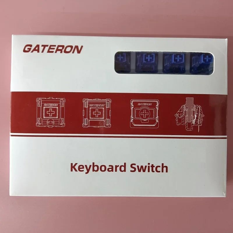 GATERON Joy auto Lube POM interruptor de teclado mecánico CJ, interruptor lineal personalizado, intercambio en caliente, 3 pines