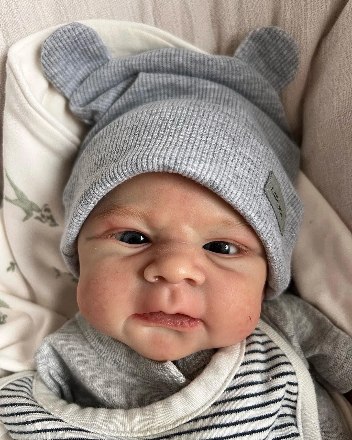 Cokela 20 cali/50 cm Otwarta, Lalka Reborn z Niebieskimi Oczami i Ręcznie Malowanymi Włosami, Noworodek Chłopiec lub Dziewczynka do Wyboru