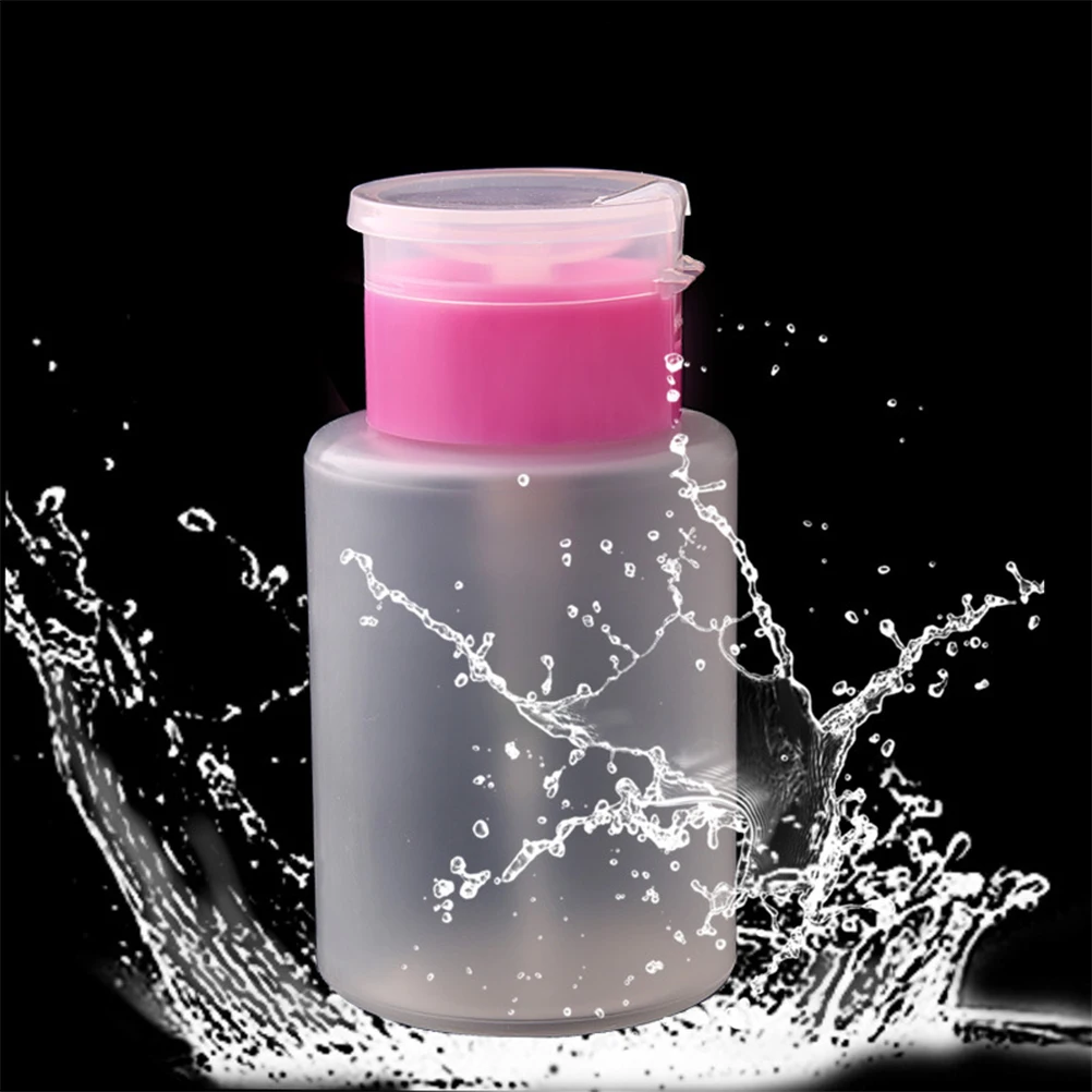 3 قطعة 150 مللي الكحول الضغط زجاجة قابلة لإعادة الاستخدام مضخة موزع ل مزيل طلاء الأظافر تخزين السائل حاوية فارغة مسمار الفن #6