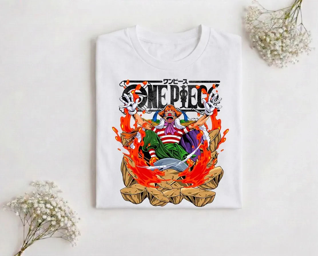One Piece Shirt Buggy The Clown Bara Bara No Mi Shirt   2026 Shirt New Cotton Summer Tshirt for Men  and Women