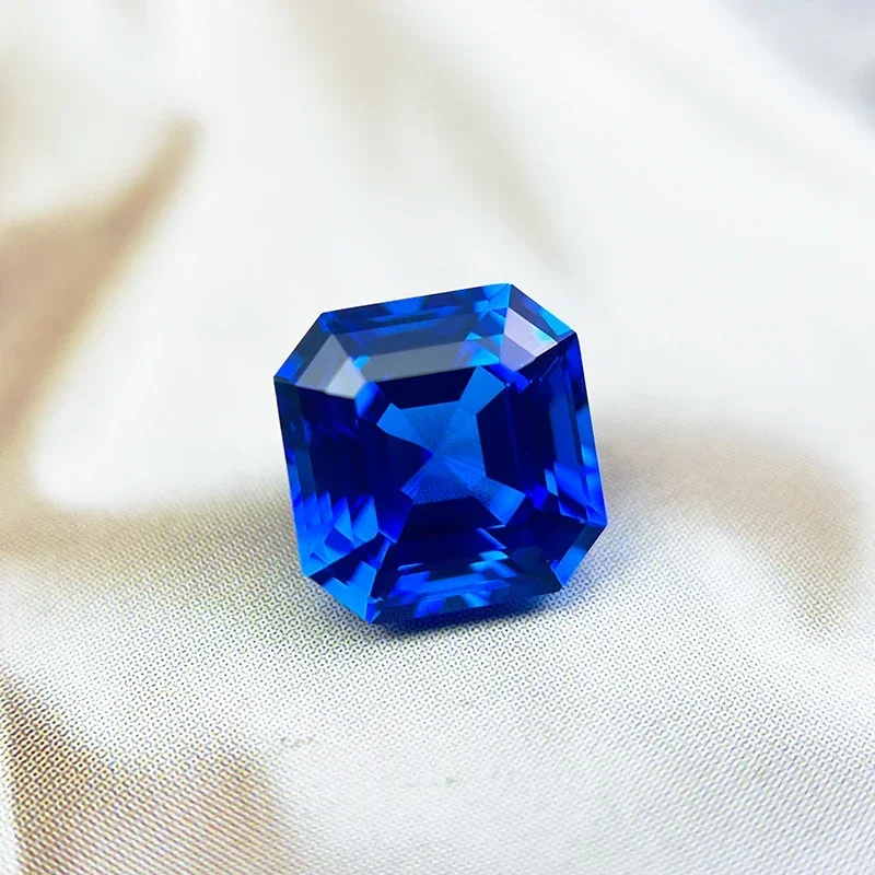 

A- Hot Sales Lab Grown Cobalt Spinel Asscher Cut Gemstone for DIY Ring Necklace Earrings Main Materials Selectable AGL Certifica