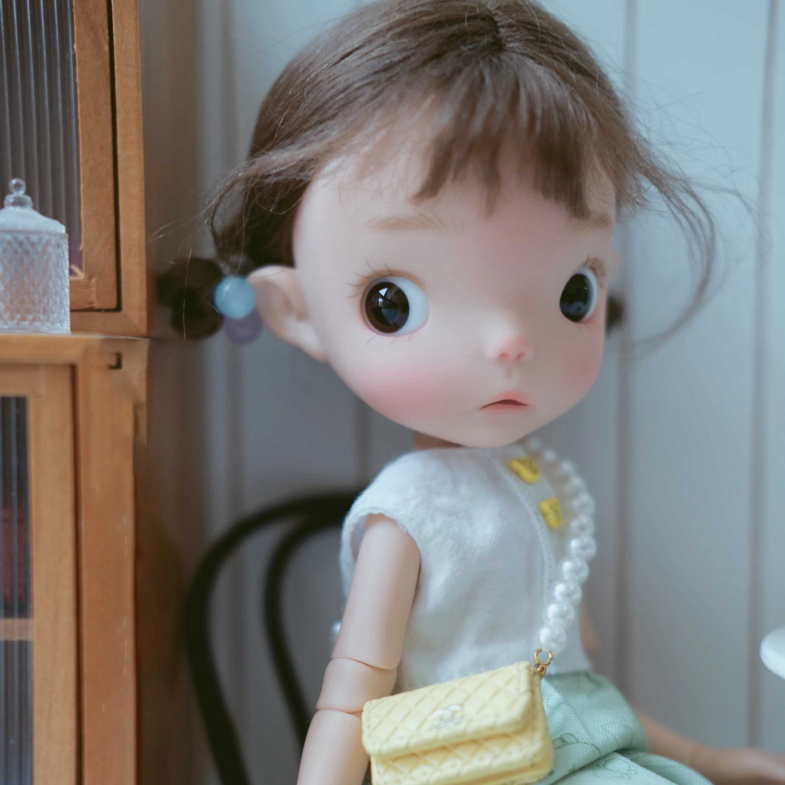 

Новая кукла BJD SD 27 см, 1/6, игрушка из смолы для девочек, ешьте, подвижная кукла, вырезанное пятно, макияж, большие глаза, бесплатная доставка