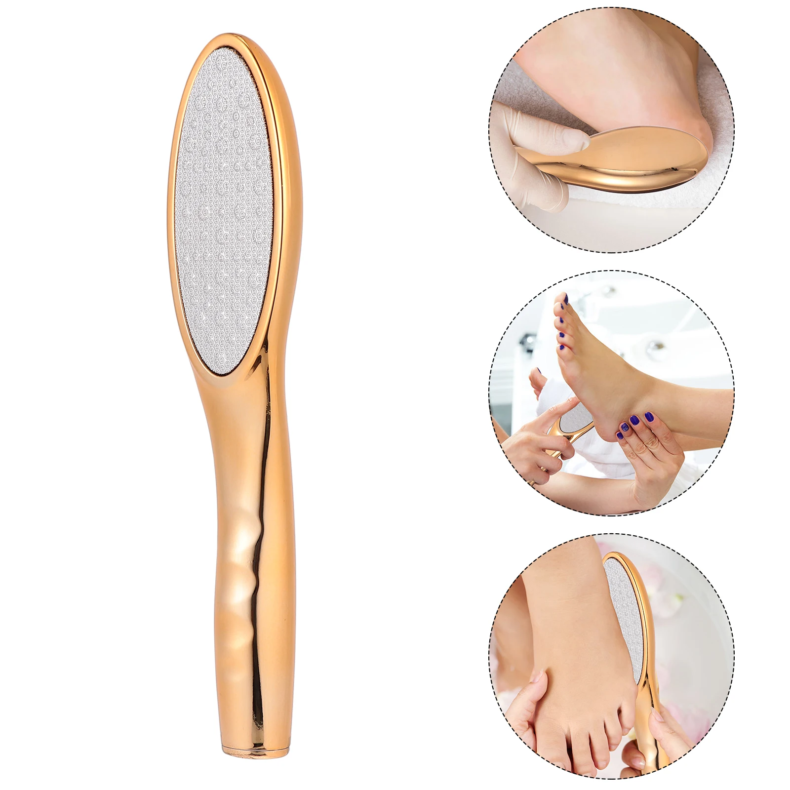 

Glass Rasp Nano Callus Remover Pedicure Dry Scrubber Long Handle Heel Repair Tool For Women Men File Hard Skin Removal Foot Care