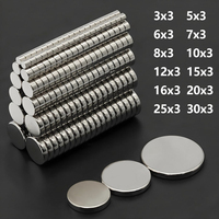 Super Strong Round Magnet 6x3,8x3,10x3,20x3mm Powerful Magnets for Fridge, DIY, Building, Scientific, Craft, and Office Magnets