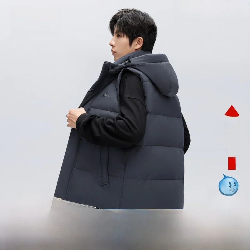 

Мужской утепленный жилет Snow Flng Весна 2026: повседневный, универсальный, классический, модный, теплый, легкий, из полиэфирного волокна