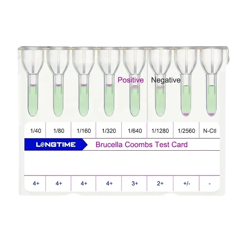 2026/LONGTIME Rapid Accurate Brucella Test Card Brucellosis Detection Kit Reagent for Humans