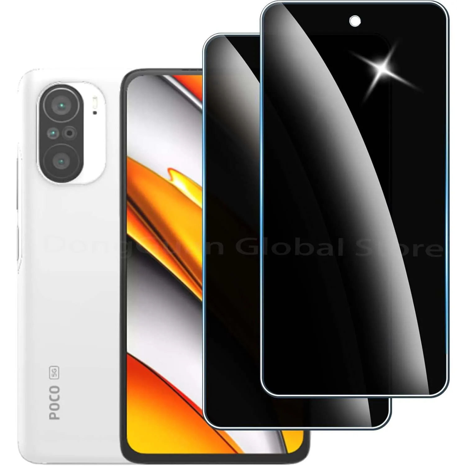 

For Xiaomi Poco F3 Anti Spy Tempered Glass Protector Privacy Screen