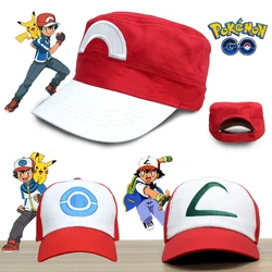 Pokemon Cartoon Baseball Cap Teen Anime Embroidered Peaked Cap Ash Ketchum Same Sports Sunshade Hat Outdoor Adult Hat Gift