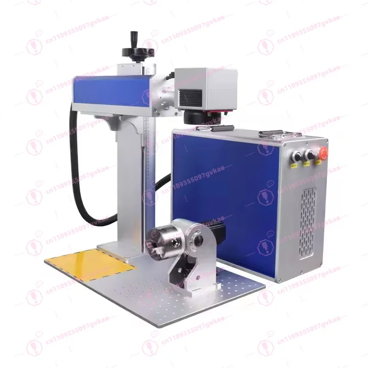 50W QB Fiber Laser Marking Machine - Wood & Stainless Steel Engraving and Cutting Machine Engraving Area: 300mm*300mm