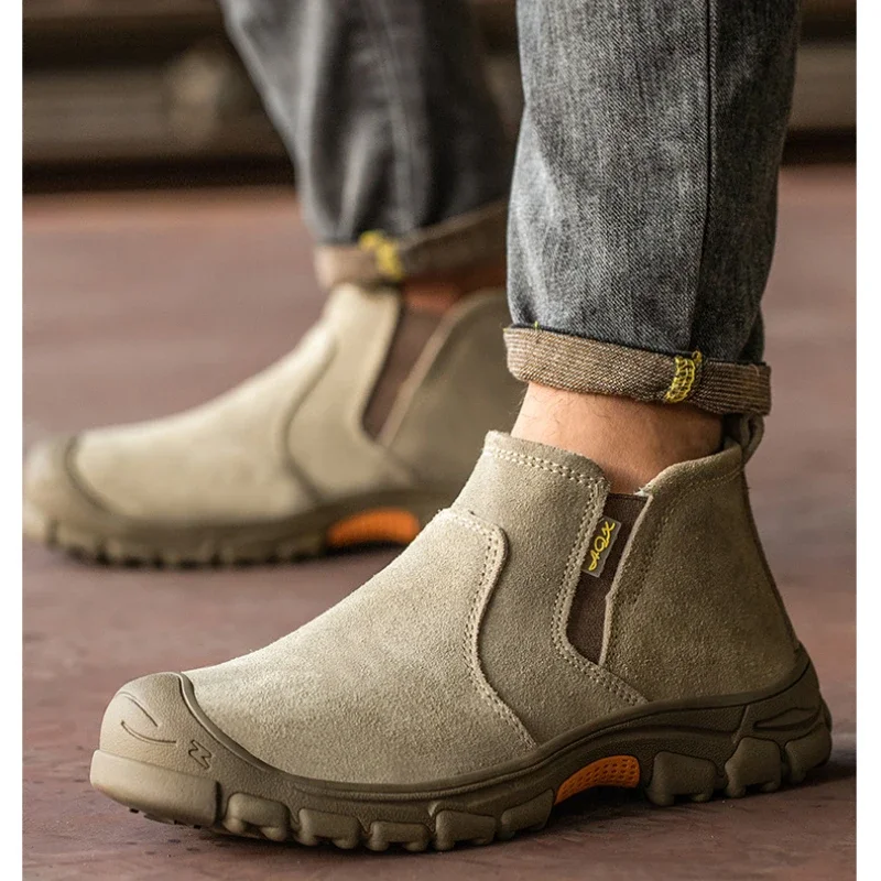

High Quality Men Work Boots Breathable Outdoor Hiking Sneakers for Electric Welder Insulated Protection Shoe Men Tooling Boots