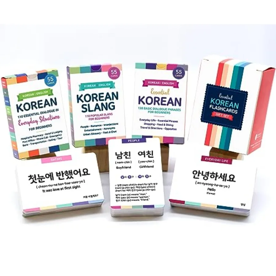 

Корейские карточки для базовых разговорных фраз: основные выражения + бесплатное MP3-аудио