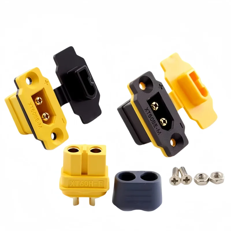 XT60BE-M Battery Connector XT60 Male Plug Gold-plated XT60 Mountable Connector Yellow Socket Or XT60H-F Quickly Charge