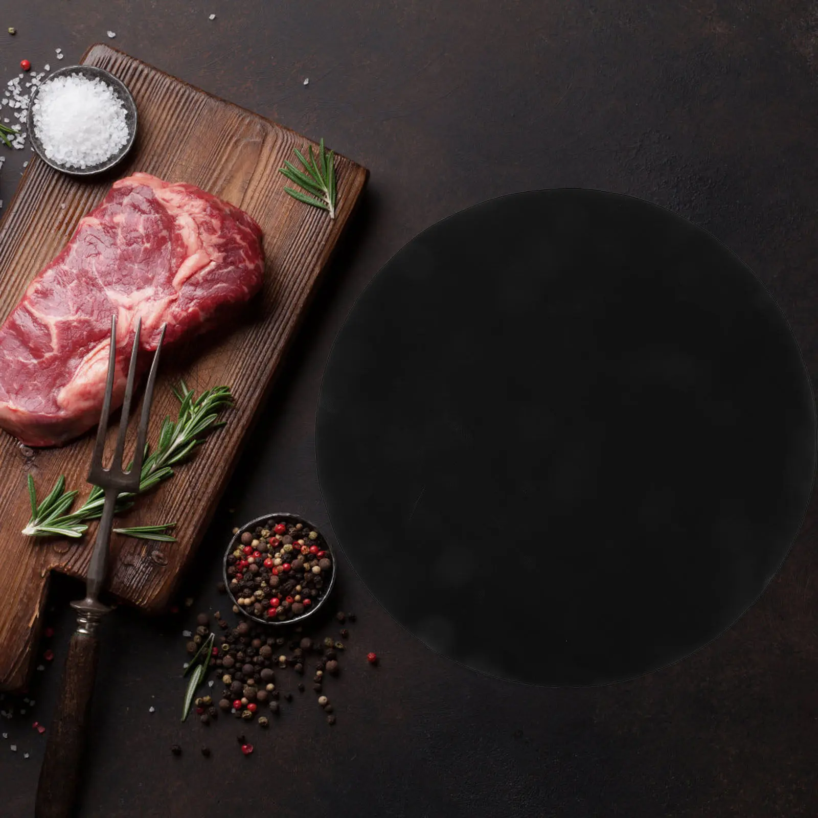 2Pcs 40Cm Circle Bbq Mat Nonstick Easy Clean Lightweight Grill Pad for Round Grills Keeps Food from Sticking Or Falling Through view 3