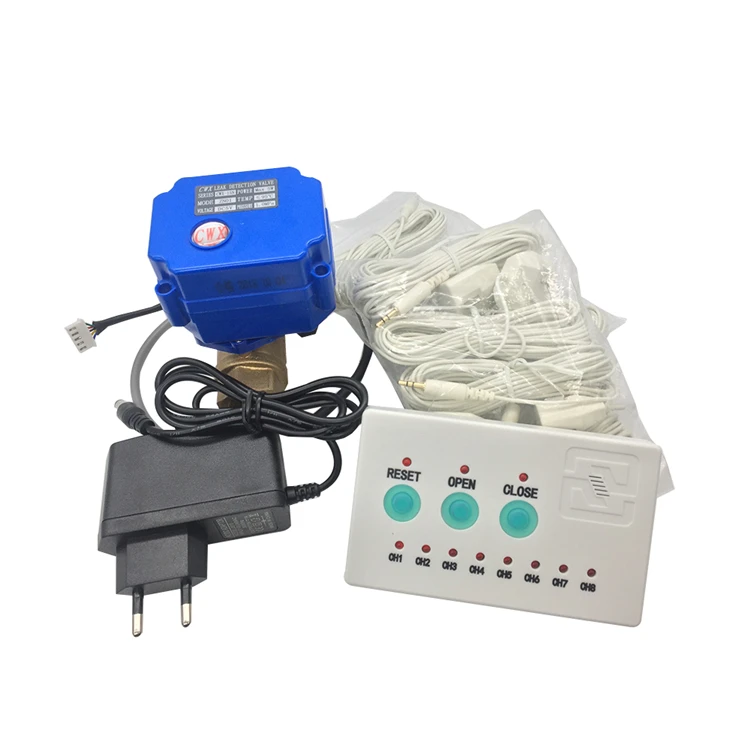Katup Penghenti Kebocoran Air 5v 220v Dn8 Dn15 Dn20 Dn25 CWX-15N Katup Otomatis Listrik untuk Kebocoran Air
