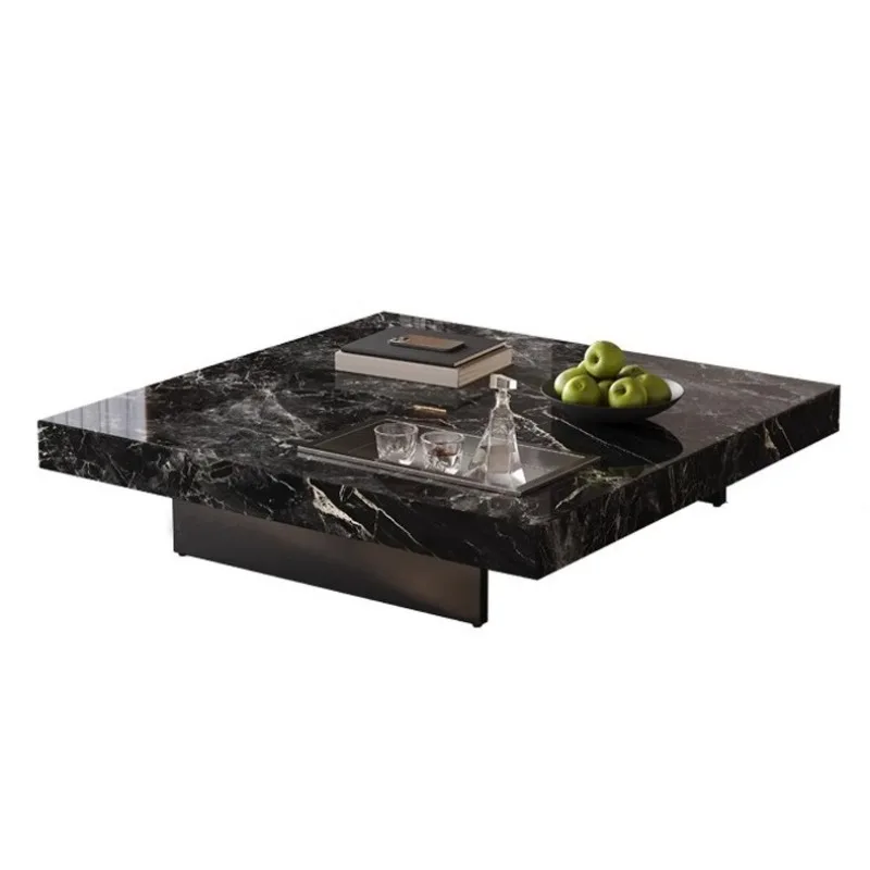 

Living room coffee table, minimalist, light luxury, modern, simple, household, high end, rock slab