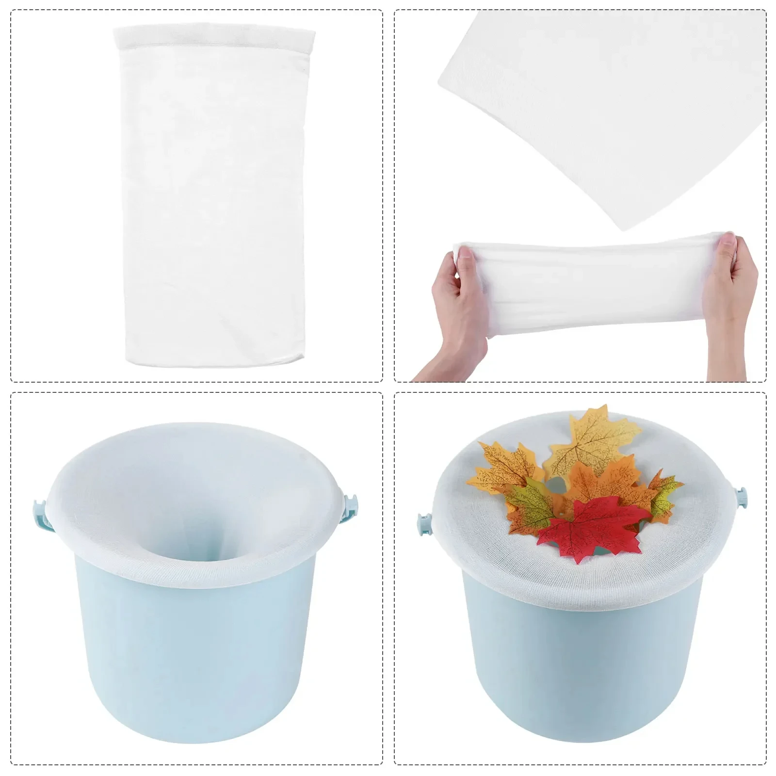 � ​ 5–50 Stück Pool-Skimmer-Socken – wiederverwendbare Feinmaschinenfilter für Skimmerkorb | Zubehör für die Poolreinigung aus Nylon ​ – Detail 6