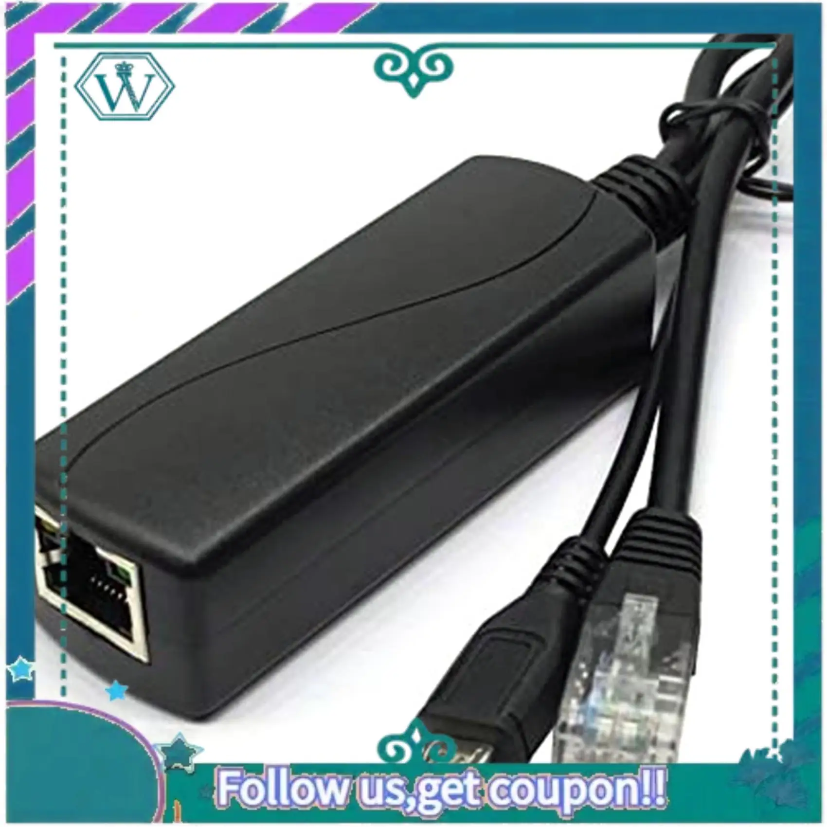 A75Q-10X Micro-USB POE Splitter 48V bis 5V2A/3A Mini USB Netzteil Nationaler Standard mit Smartphone-Aufladung
