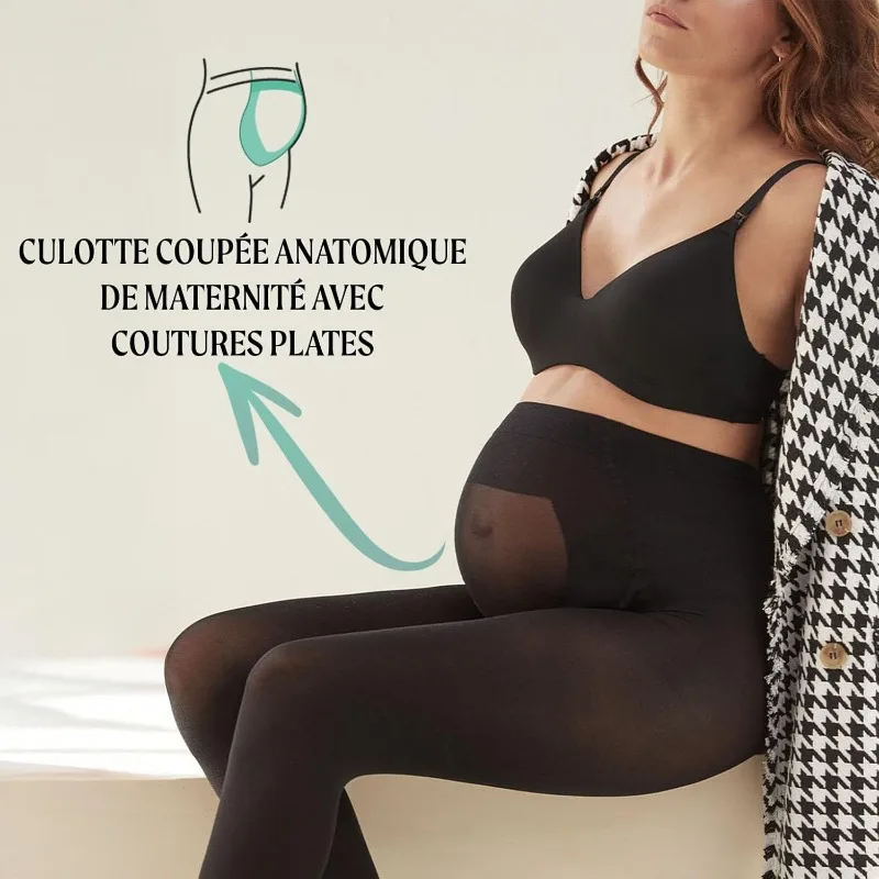 لباس ضيق لدعم الحمل - جوارب غير شفافة عالية الخصر مع لوحة للبطن، مريحة مناسبة للارتداء اليومي.يامبوكوب روبا إمبارزادا آمانزانابوسيكي #2