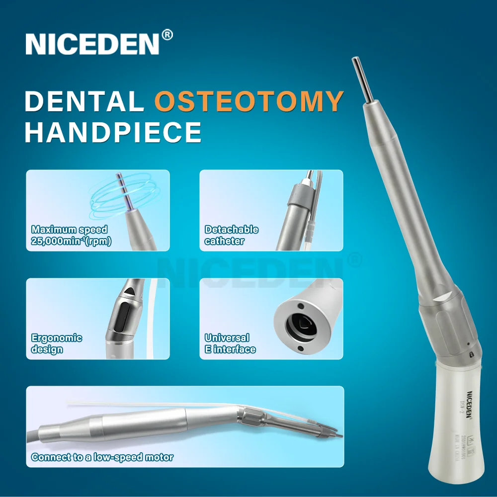 FX Series Micro Surgery Handpieces den tal Straight Nose 20 Angle Handpiece Clinical Accessories Non-Optic