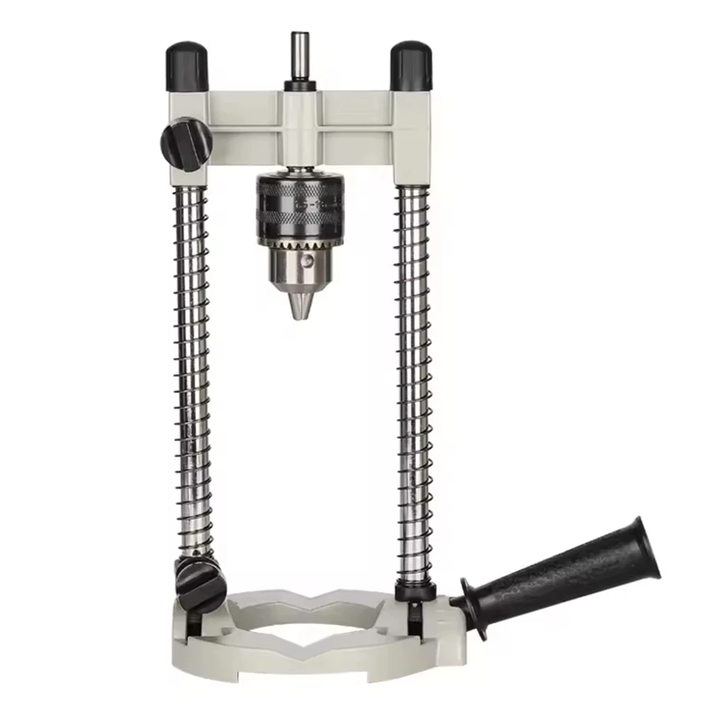 

ABPR-Adjustable Precision Drill Holder, Guide Stand With Pipe Holder And DIY Tool Features, Removable Handle