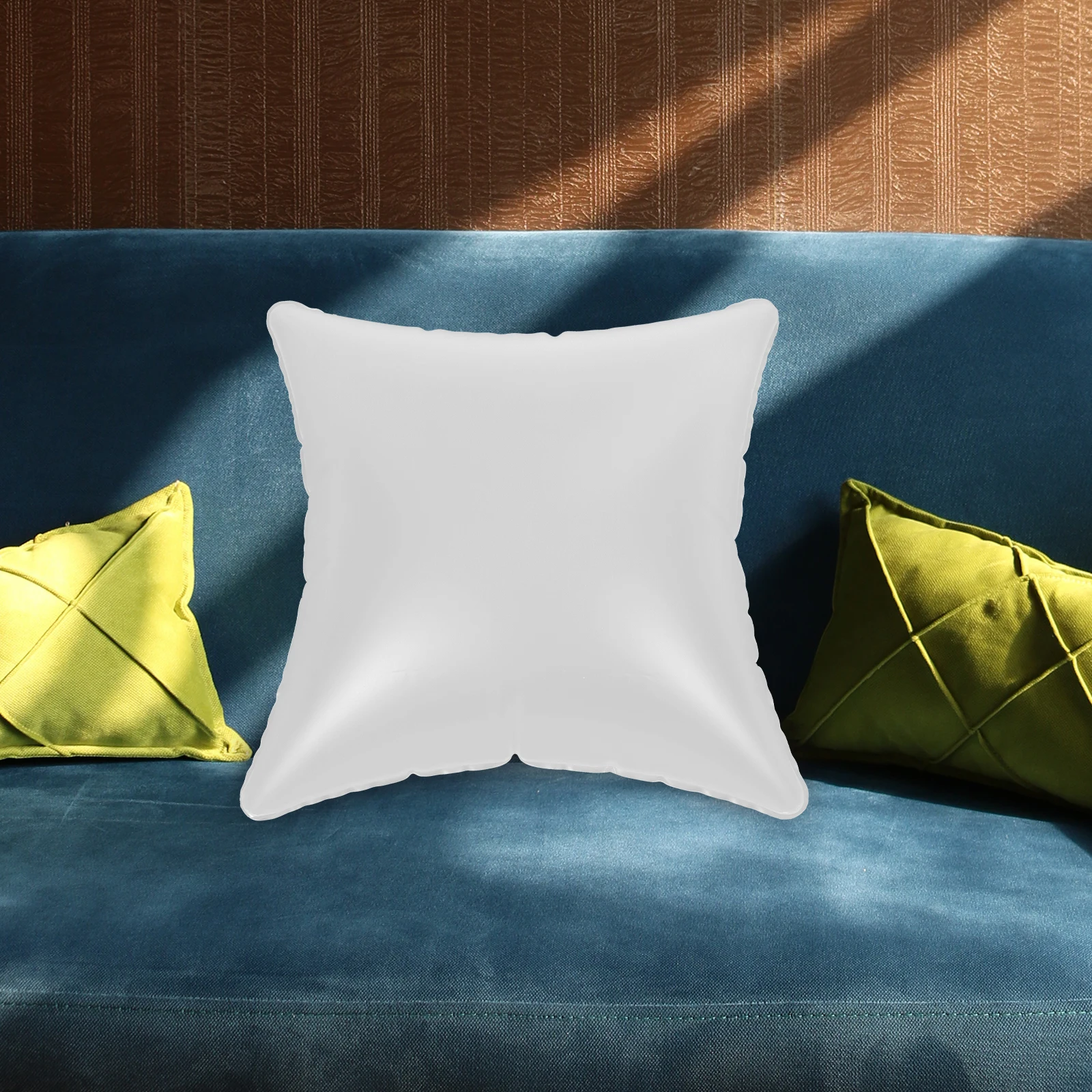 

Inflatable Pillow Water Resistant Pillow Insert Semi Transparent Pvc Outdoor Camping Sofa Cushion Foldable Travel Use
