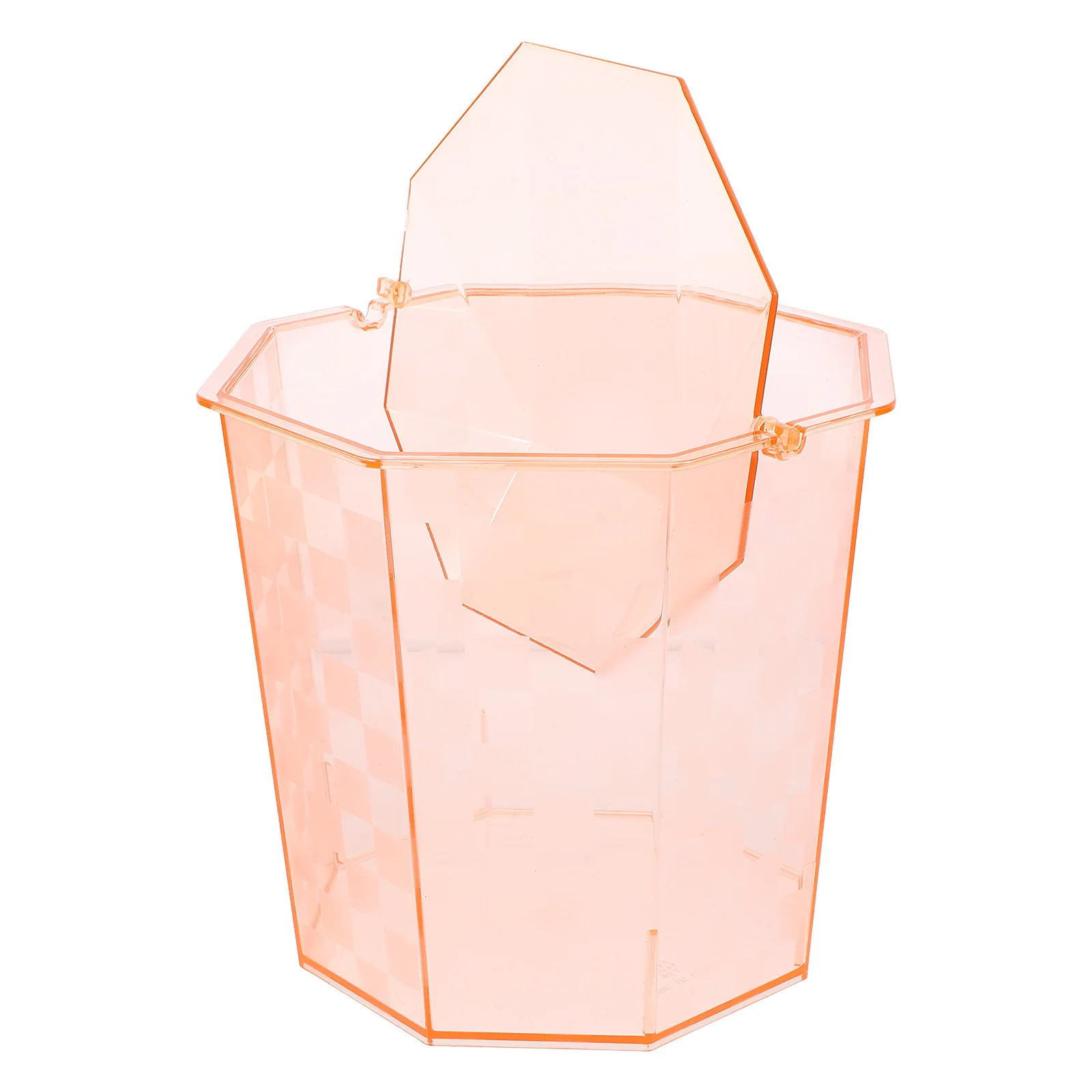 

Desktop Trash Can with Lid for Small Spaces Office Desk Car Interior Bathroom Vanities Stylish Waste Bin