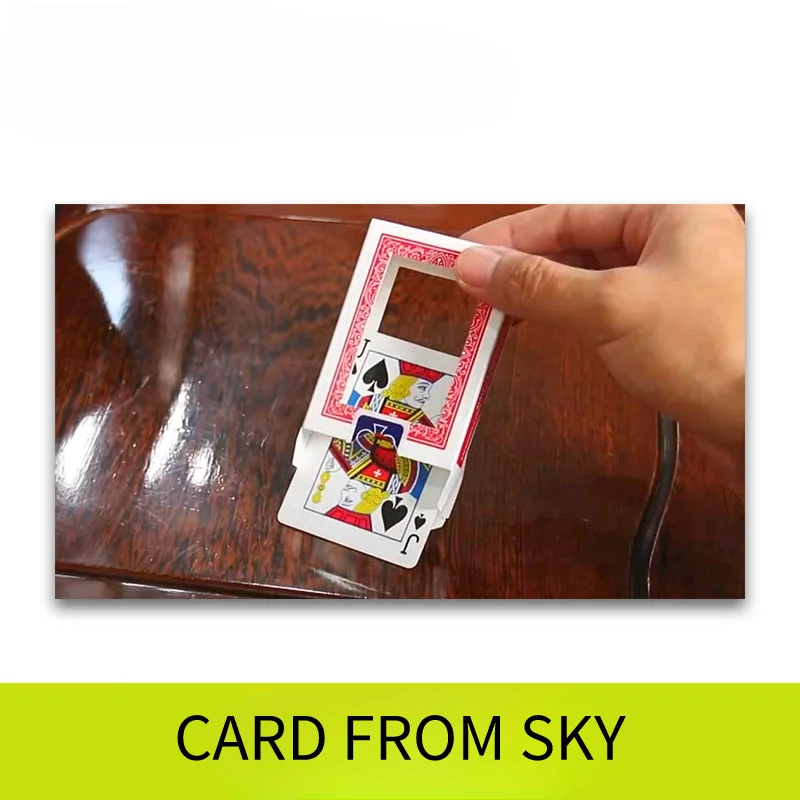 Card from sky New Product Extraterrestrial Visitors Puzzle Magic Props Poker Stage Magie Celebration Performance