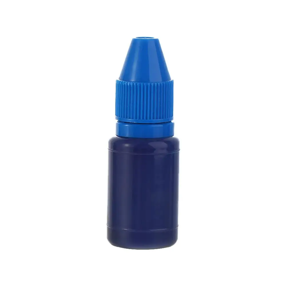 For Wood Paper Scrapbooking Make Seal Blue Photosensitive Red Seal Stamp Oil Flash Refill Ink 10ml Inkpad