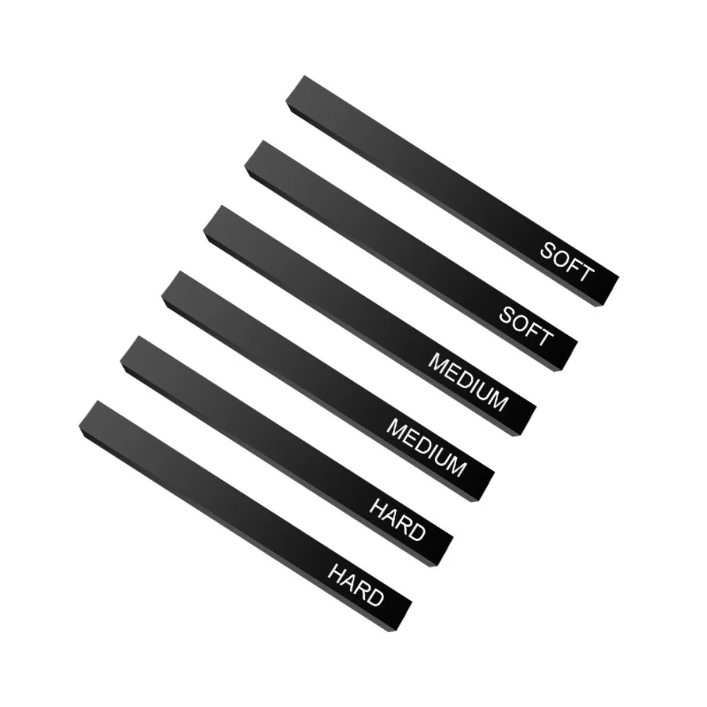 6pcs/Set Soft Hard Artist Drawing Sketch Students Art Supplies Carbon Pen Square Carbon Stick Compressed Carbon Bar