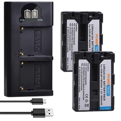 NP-FM500H Battery / Fast Dual Charger for Sony Alpha a77II,a68,SLT-A57,A77V,A200,SLT-A580,SLT-A700,SLT-A850,SLT-A900 DSLR Camera