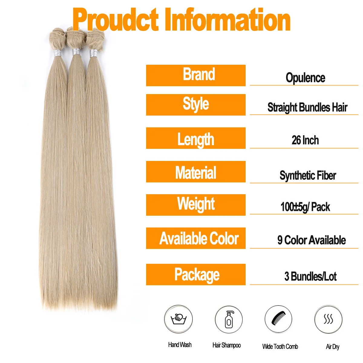 금발 본 야키 스트레이트 헤어 번들 천연 헤어 익스텐션 인조 섬유 슈퍼 롱 합성 스트레이트 헤어 풀 투 엔드