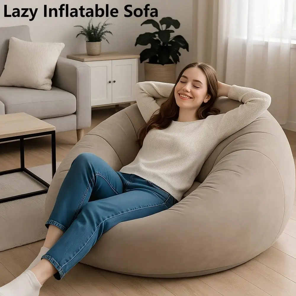Składana dmuchana sofa Duża leniwa sofa Krzesło wypoczynkowe Wewnętrzna i zewnętrzna sofa powietrzna do salonu Sypialnia Ogród Plaża Podróż