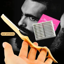Barber Razor Blades Hair Razors Cut Hair Cutting Fine Thinning Trimming Alloy Shaving Knife Hairdresser Tool Salon Professional