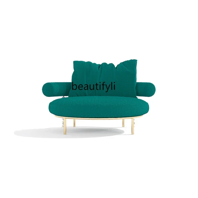 Light Luxury Living Room Leisure Single-Seat Sofa Chair Large Apartment Modern Fabric Sofa Designer Advanced Home Sofa Chair
