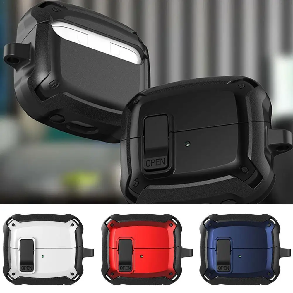 For Samsung Galaxy Buds 3/Buds3 Case With Secure Lock Military Shockproof Protect Cover For Men Women