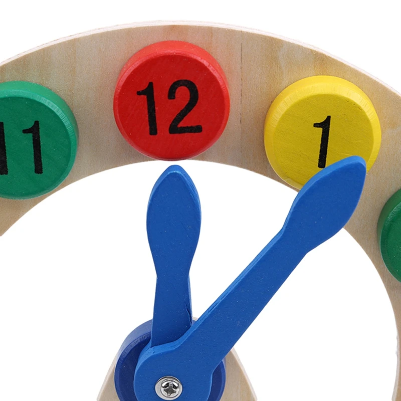 Jouets d'apprentissage précoce en bois pour enfants, apprendre à dire l'heure, horloge numérique, aides au fuchsia