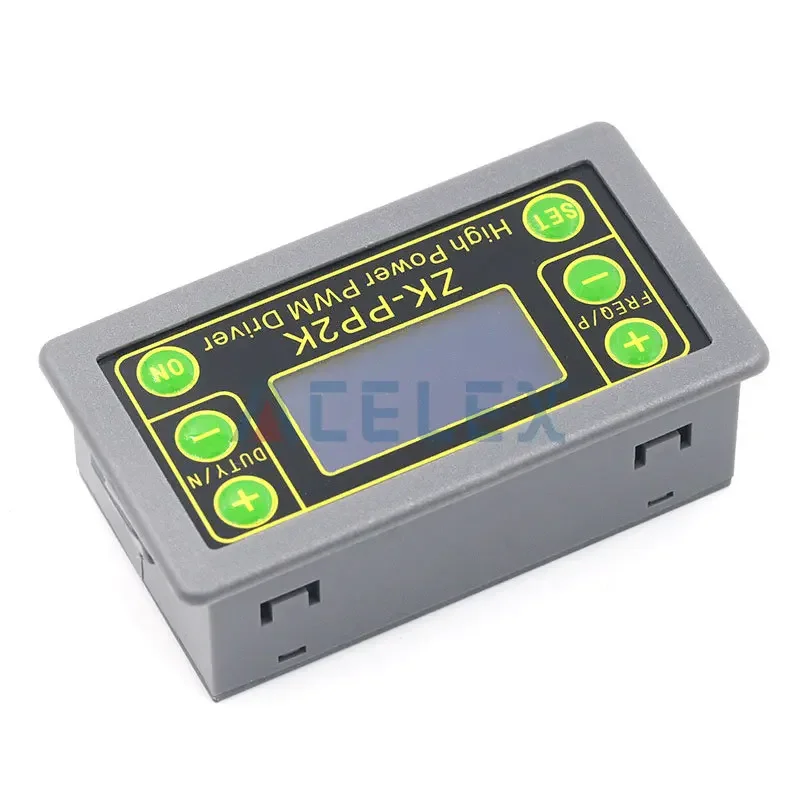 ZK-PP2K PWM DC 3.3~30V 12V 24V Motor Speed Controller regulator 8A 150W Adjustable LED Dimmer Pulse Frequency Duty Ratio