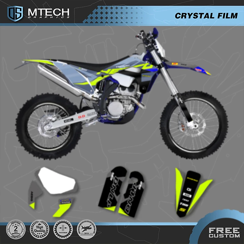 DSMTECH  Custom Team Graphics Decals Stickers Kit For SHERCO Sticker 2017 2018 2019 2020 2021 2022 SE SEF 010