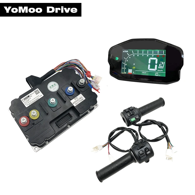 

Fardriver ND961800 Controller 96V DC 800A Peak 1800A 20KW with DKD Display, T08 Throttle For PMSM BLDC E-Motorcycle Motor