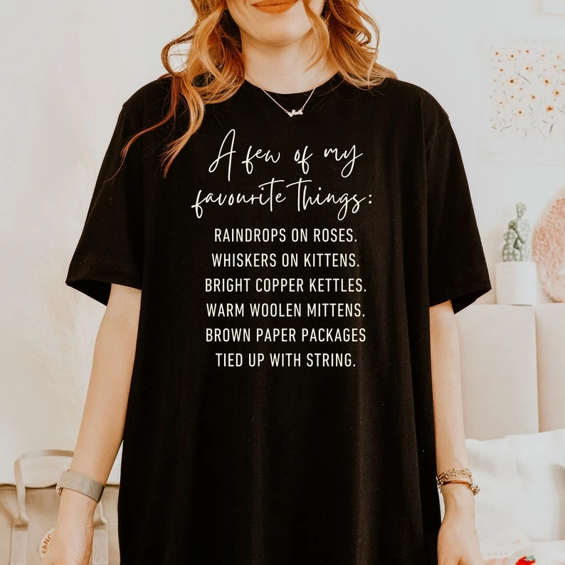 Von Trapp Family T-shirt Classic Musical T-shirt Movie Music T-shirt Positive Favorite T-shirt      Unisex streetwear shirt