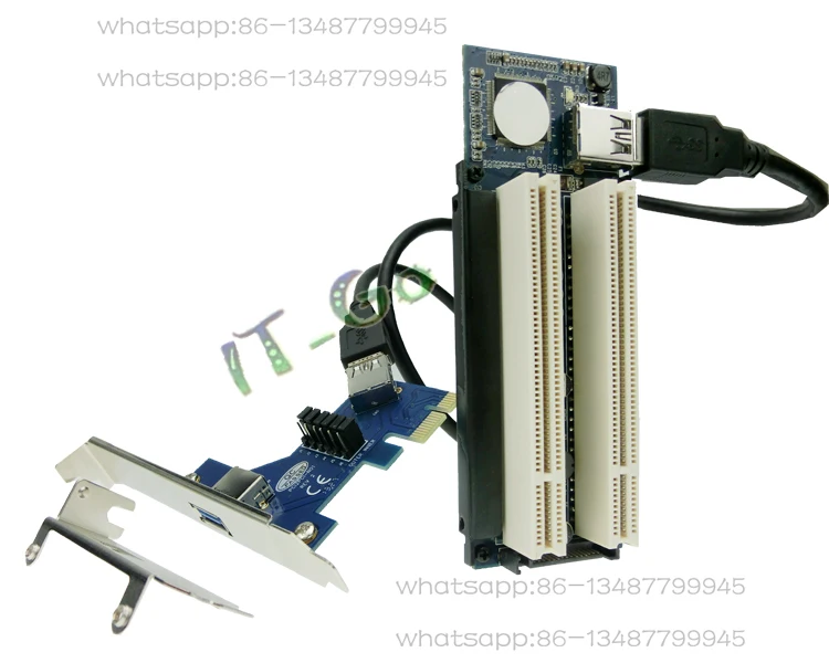 Adaptador PCIe a PCI Ranura Pci de expansión PCI-e, compatible con tarjeta de captura Tarjeta de sonido Tarjeta de control de movimiento