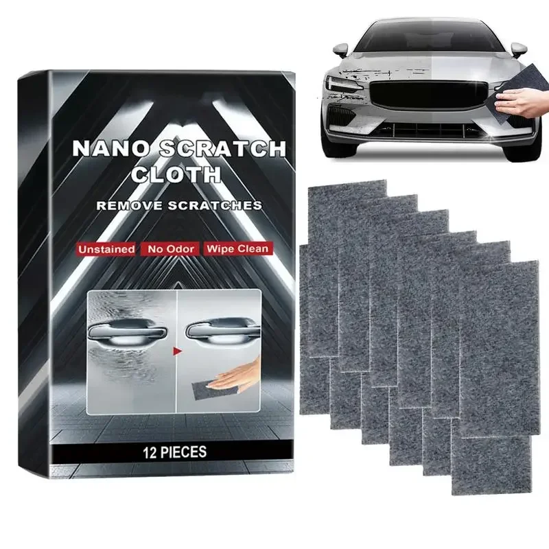 Nano Sparkle Cloths Effective Car Scratch Eraser Nano Sparkle Cleaning Cloth Portable Vehicle Scratch Remover Car Paint Scratch