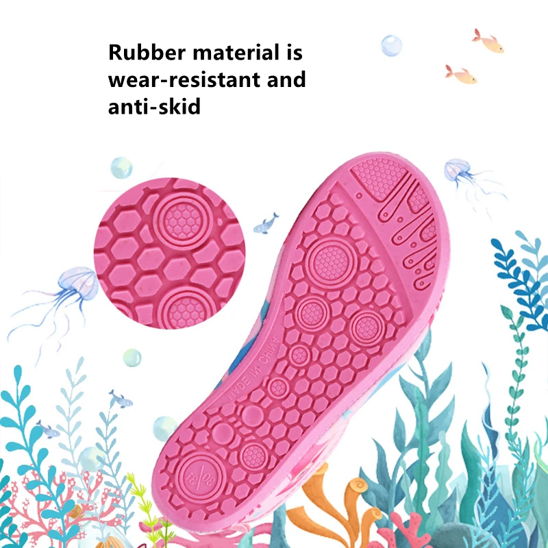 Kinder Wasser Strands chuhe Mädchen Bades chuhe schnell trocknende Aqua schuhe Jungen weichen Boden Indoor Slipper Schnorcheln Schwimm socken