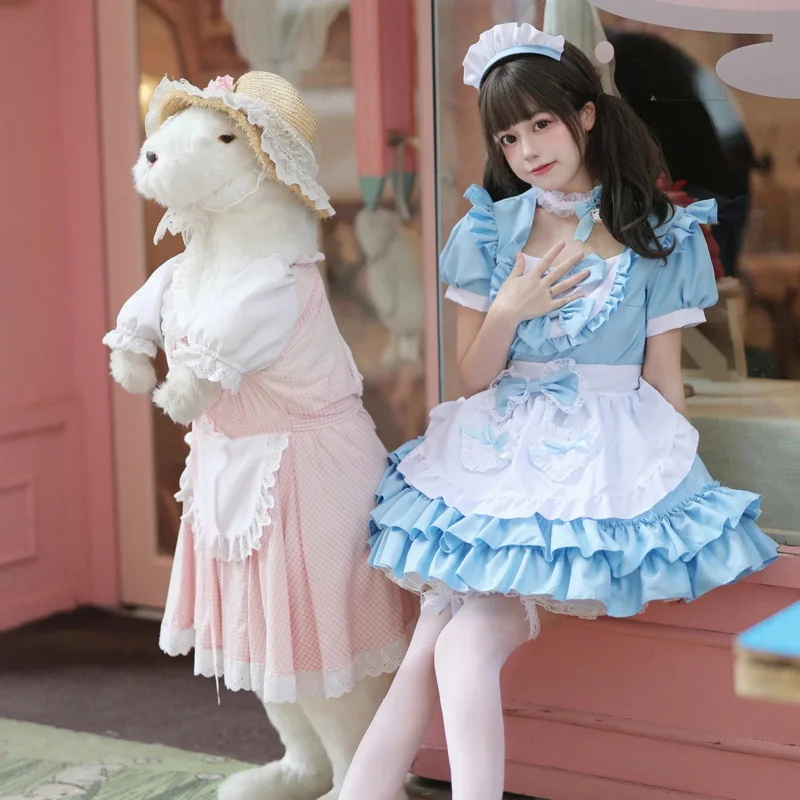 ロリータ-女の子のコスプレ衣装,カワイイドレス,学校のメイド服,日本のアニメ衣装,ビクトリア朝の服,大きいサイズ