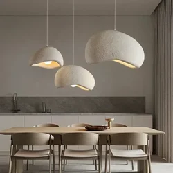 Minimalism Wabi Sabi LED Pendant Lights for Living Dining Room Restaurant Loft Decor Hanging Chandelier Art Suspension Luminaire