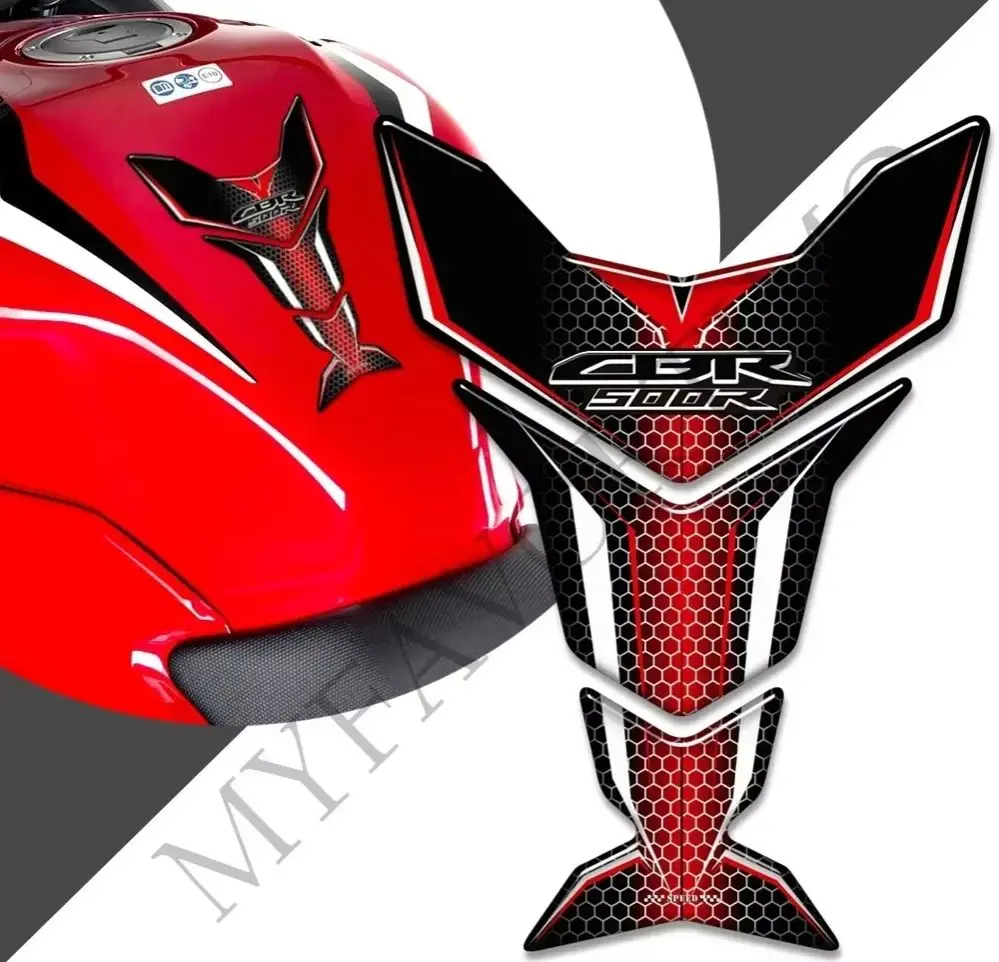 

For Honda CBR 500 R 500R CBR500R Fireblade HRC Motorcycle Tank Pad Protection 3D Adhesive stickers Gas Fuel Oil Kit Knee Fender