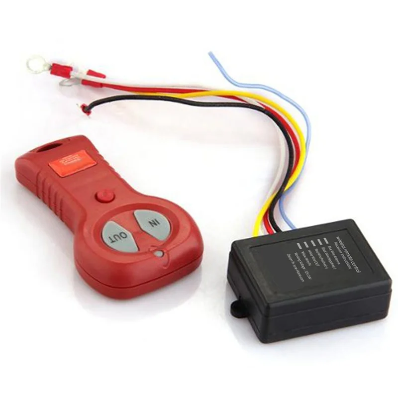 A03Z-Winch Remote Receiver 12V 24V Wireless Control Set For Electric Winch Remote Control Kit For Jeep Off-Road ATV Truck