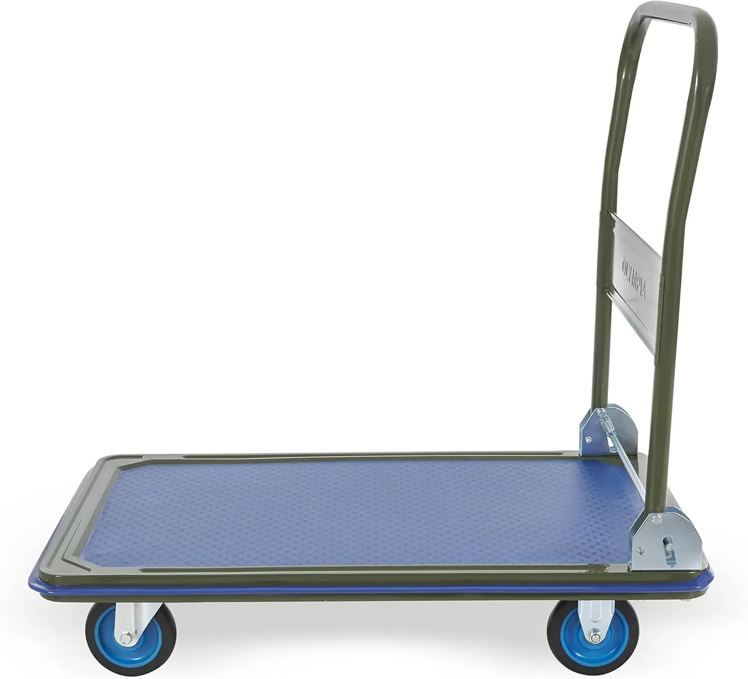 

XMSJ.Foldable Push Cart Dolly - 600 Lb. Capacity Heavy Duty Platform Truck with 360° Swivel Wheels - Black